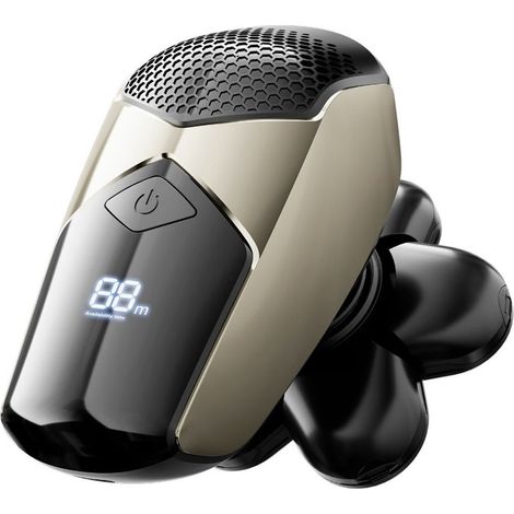 Afeitadora de cabeza y barba 5 en 1 recargable (5W 6800 RPM) IPX7 (incluye accesorios)
