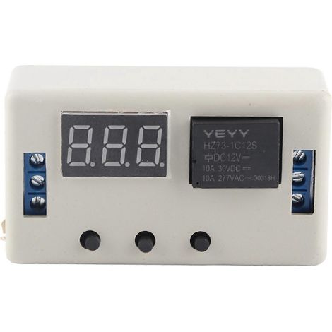 Affichage LED 12 V, relais temporisé réglable, module de commutation de commande d'automatisation