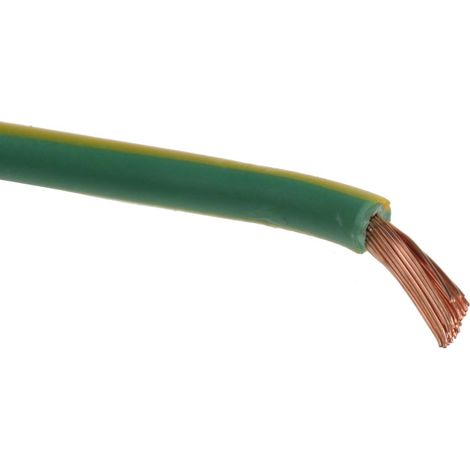 RS PRO Fil de câblage, section 4 mm², 1000 V Vert/Jaune Cuivre, Maximum +70 °C, 25m ( Prix pour Bobine de 25 Mètres ) (1/3)