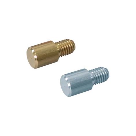 MENSOLINA TONDA FILETTATA- - ø mm.7 con filetto ø mm.5 MA in ottone lucido - 100 pezzi