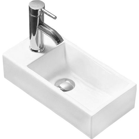 Mexen Inez lavabo de comptoir droit 45 x 25 cm, Blanc - 21434500R (1/2)