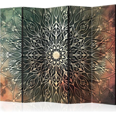 Paravent 5 Volets "Center Green" 172x225cm (1/2)