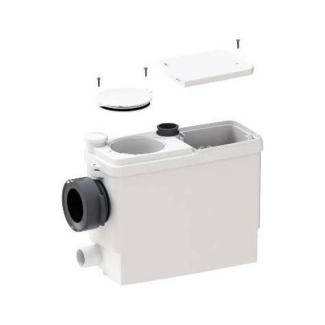 Caja trituradora Sanipack ideal para todos los modelos de inodoros suspendidos y de suelo