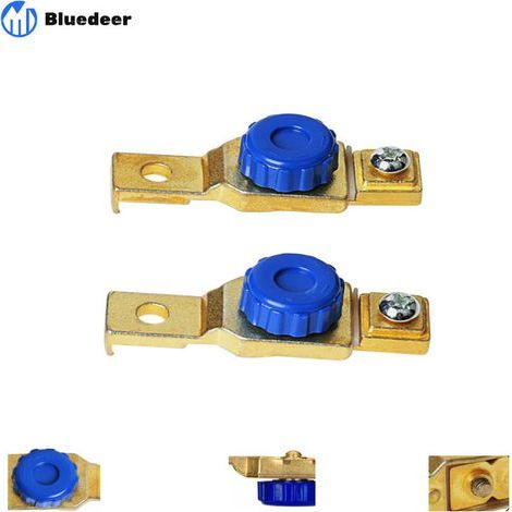 Coupe Circuit Batterie de Moto, Interrupteurs de Batterie Déconnexion pour Moto, Isolateur de Batterie 12V 80A pour Moto Voiture Camion par (2 Pièces) (1/5)