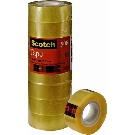 Scotch 7100213205 Klebeband für das Büro 33 m Acryl, Polypropylen (PP) Transparent 8 Stück(e) (1/2)