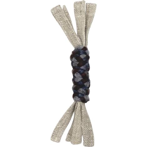 Jouet à Tirer Corde de Chanvre Naturel Résistante, 25 cm, Couleur Gris, pour Chien, Jouet interactif pour Chien Chiots, pour Rapporter et Tirer