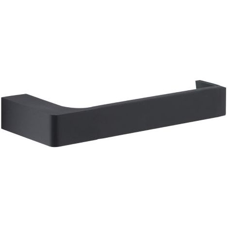 Porta rotolo da parete in ottone nero opaco modello pirenei dim. cm (lxpxh): 16,6×6,6×2,6 - nero opaco GEDY