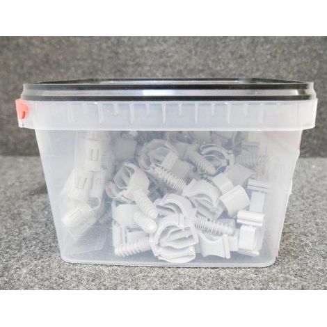 50 CLIPEO simple gris + Bagclip - Fixation pour tube IRL Ø25 - Ram (1/4)