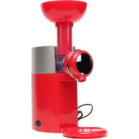 573737 Máquina eléctrica para hacer helados o para postre helado Yogurt Creme  Color: Rojo