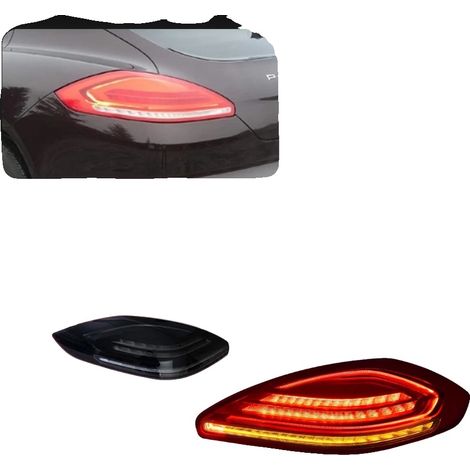 Fanale posteriore, compatibile con Porsche Panamera 970.1 970.2 2010-2017, design a LED, materiale resistente, 14-17 nero (1/2)