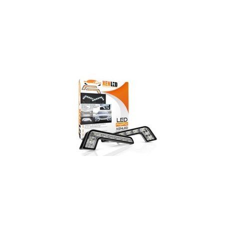 2x Barres Feu de jour + Clignotant LED - L-Type Mercedes - Universel - Version Claire DRL