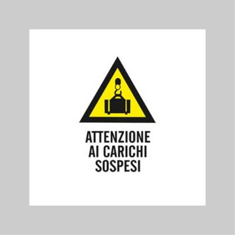Cartello Attenzione ai Carichi Sospesi 10 Pezzi (1/3)