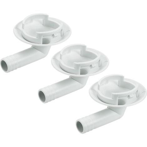 Paquet de 3 Climatisateur Vidange Tuyau Connecteur 40mm Tube Coude Raccord Remplacement Pièce Accessoires pour Mini-Split Fenêtre AC, Beige (1/5)