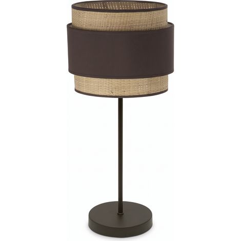 Sobremesa Alto Kandy 1xe27 Natural/marron 67x30x30 Cm