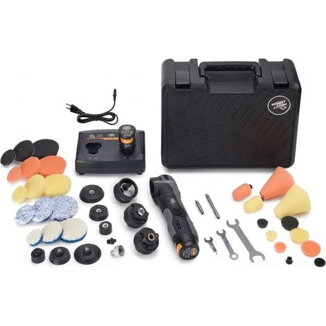 Mini Polisseuse EB210 sans Fil 2 en 1 Rotative et Orbitale - Têtes Interchangeables (1/3)