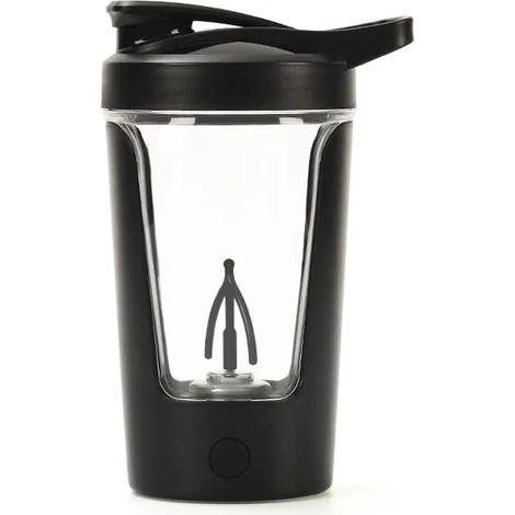 Mélangeur électrique automatique/shaker à protéines, 450 ml, résistant à la chaleur, étanche et antichoc, noir (1/5)
