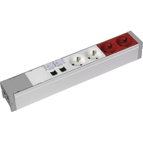 Legrand – Bloc nourrice 2 prises 2P+T – 2 prises à détrompage – 2 prises RJ45 catégorie 6 FTP à câbler – Para-foudre et para-surtenseur (1/2)