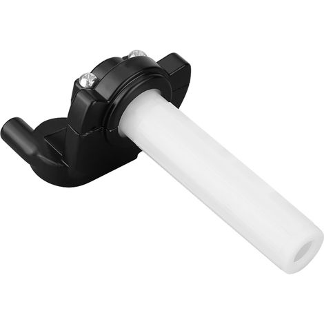 Poignées de gaz décoratives 22 mm manette tournante pour moto Dirt Bike rouleau blanc (1/5)