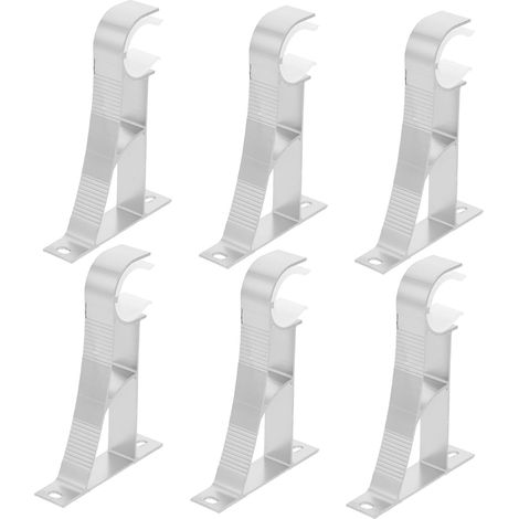 pices Support Tringle Rideau Aluminium pais Fixation Murale (1/5)