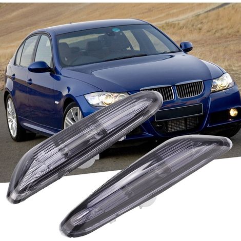 Feux latéraux de clignotant avec verre d'abat-jour, kit gauche et droite, compatible BMW Série 3 E90/E91/E92/E93 2006-2011 (01) (1/5)