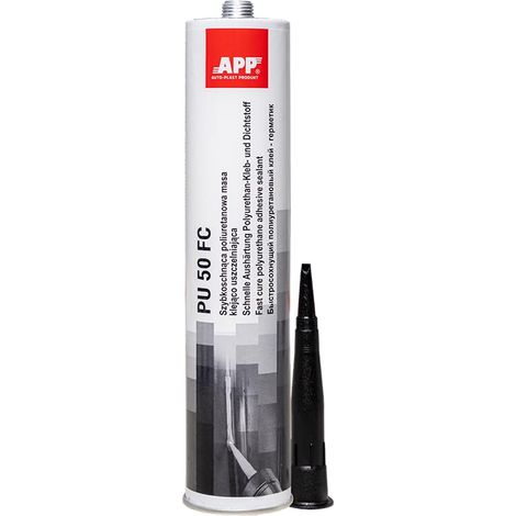APP PU 50 FC Adesivo Sigillante Poliuretanico Multifunzionale Colla Poliuretanica Auto e Nautica Nero 310 ml (1/3)