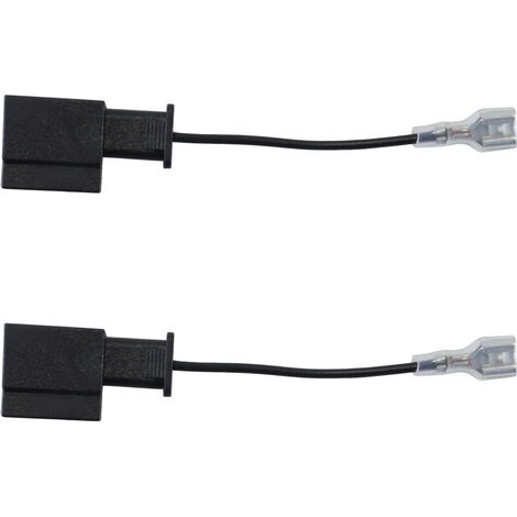 2 adaptateurs pour câbles de haut-parleurs de voiture, adaptateur de connecteur de klaxon compatible avec le faisceau de câbles femelle Toyota (1/5)