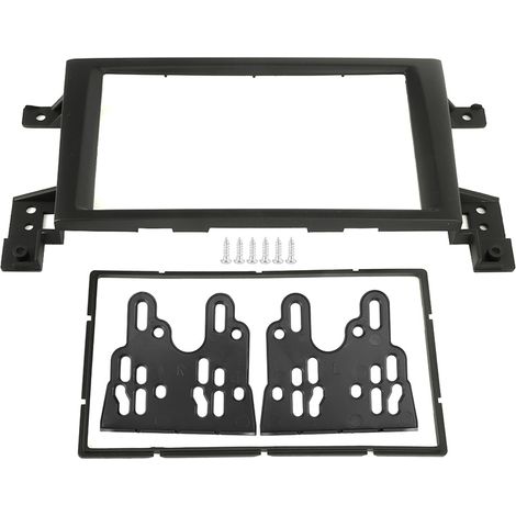 Cadre de tableau de bord en plastique pour autoradio 2 Din, compatible Suzuki Grand Vitara 2005+, kit de garniture de panneau de tableau de bord (1/5)