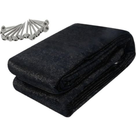 SWANEW Tappeto da esterno Tappeto da Tenda Tappeto da Viaggio da Campeggio Tappeto da Gazebo per Caravanna 250X550cm Nero