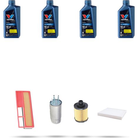 Kit tagliando 4 FILTRI e 4L OLIO compatibile con Fiat Linea (110) 1.3 Multijet 16V 66kw dal 2007 (1/5)