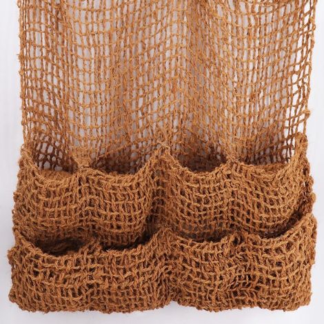 2 sacs à plantes, tissu en fibres de noix de coco, 8 sacs, natte pour bordure de bassin pour liner de bassin (1/4)