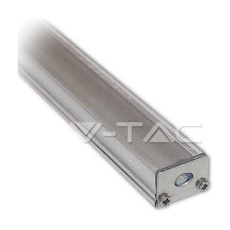 Aluminium-Profil Schmale 1 MT Flat Cap Transparent Mod. VT-7101