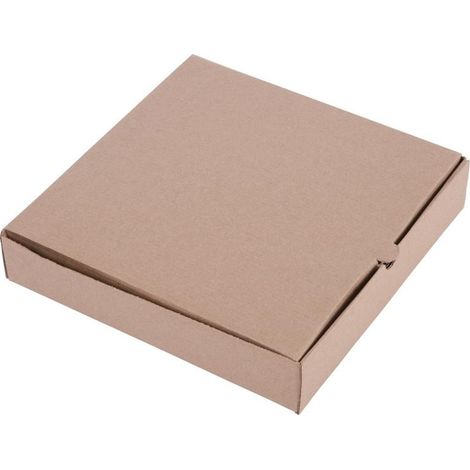 Cartons à pizza kraft 23cm (Lot de 100) - 237 x 237 x 45 mm - FIESTA COMPOSTABLE (1/5)