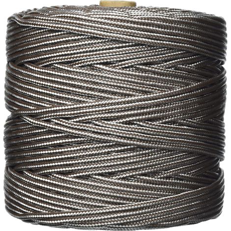 Cofan 08101101 Bobina de cordón trenzado con polipropileno, Blanco y marrón, 5 mm x 200 m (1/3)