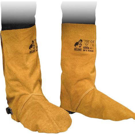 Schweißer Gamaschen aus Rind-Spaltleder mit Kevlar-Nähten