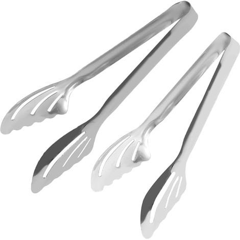 2-teilige Grillzange aus Edelstahl, hitzebeständige Lebensmittelzange, 38,1 x 25,4 x 38,1 cm (1/5)