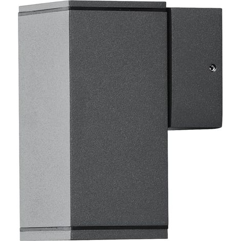 Lámpara LED de pared Monza individual cuadrada gris oscuro KONSTSMIDE (1/4)