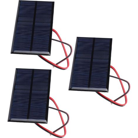 Stück 6V 1W polykristalline Solarmodule mit 30cm Kabel zum Laden der Batterie