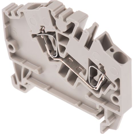 Bloc de jonction rail DIN Weidmuller ZDU, 2.5mm², Cage à ressort, Beige ( Prix pour Paquet de 5 )