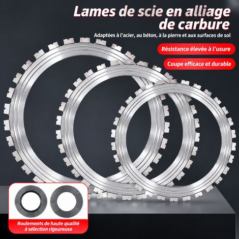 Lame de scie circulaire annulaire 410 avec roue d'entraînement pour découpe murale et béton 410 3 kg – Livraison gratuite (1/5)