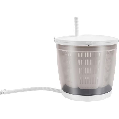 Mini essoreuse à linge manuelle 2 en 1 jusqu'à 2 kg avec taux de déshydratation de 40 à 50 %, 35 x 35 x 32 cm, mini machine à laver en plastique avec pieds à ventouse, machine à laver portable