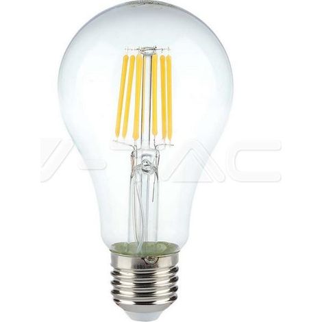 V-TAC Lampadina LED Attacco E27 da 10W A67 Filamento Bianco Freddo