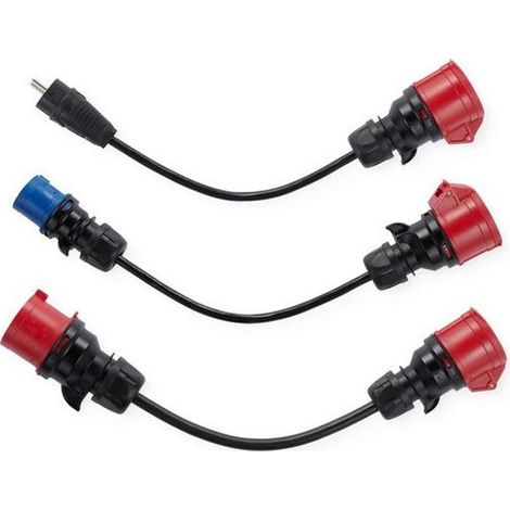 Fronius Wattpilot Adapterset Go 11 2.0 (3 Adapter: CEE32 rot, CEE16 blau (Camping) und Schuko), 4,240,405