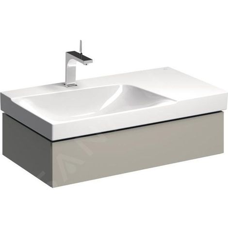 Geberit Xeno 2 armoire sous lavabo avec découpe siphon à gauche (1/3)