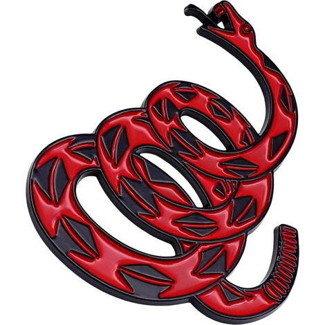 Autocollant automobile solide en métal avec motif de serpent, drapeau Gadsden pour camion, moto, jaune (1/5)