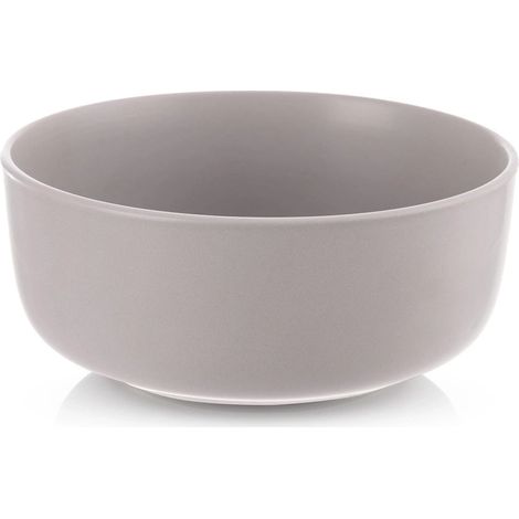 Ciotola in ceramica, grigia, 16 cm, capacità 830 ml