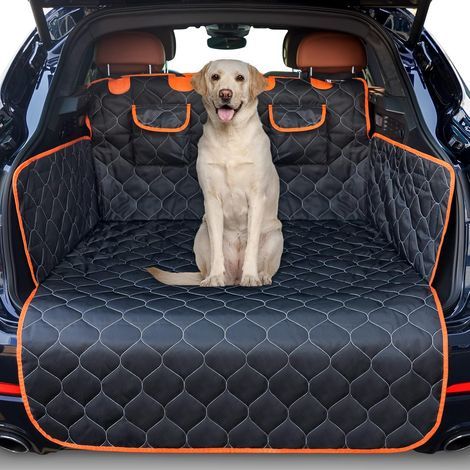 Protection de coffre pour chien avec protection latérale et de seuil de porte de chargement, protection de coffre universelle, imperméable et résistante aux rayures - Couverture pour chien facile d'en (1/5)