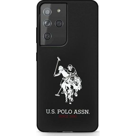 US Polo USHCS21LSLHRBK S21 Ultra G998 Schwarz/Schwarz Silikon Logo