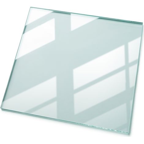 Plateau de table en verre trempé 60 x 60 cm – Épaisseur 4 mm – Résistant à la chaleur et aux chocs – Bords polis pour sécurité accrue