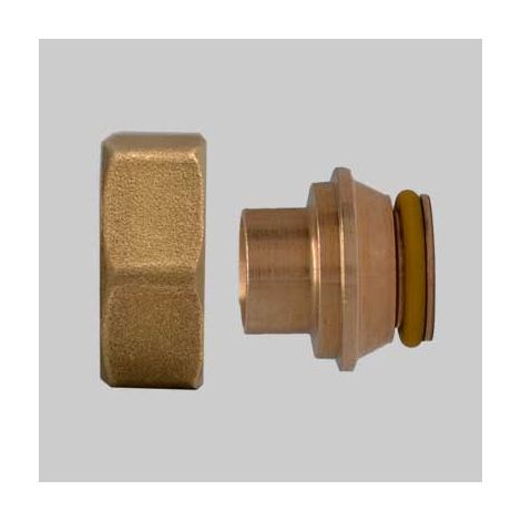 RACCORDO DIRITTO IN BRONZO A SALDARE  14 x 3/4     RUBINETTERIE BRESCIANE