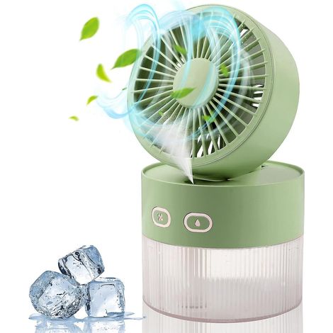 Mini Foldable USB Spray Cooling Fan with Cold Air Humidification and Multifunctional Night Light (1/5)